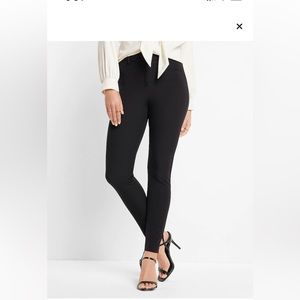 Black skinny high rise express pants.